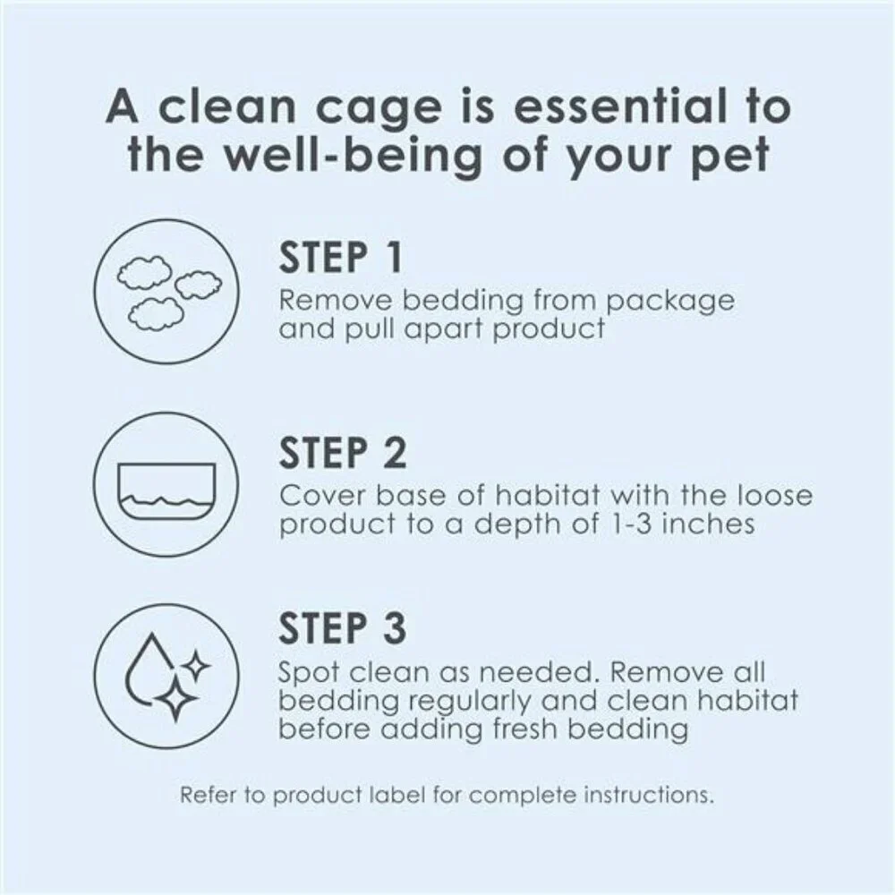 Kaytee Clean & Cozy White Paper Bedding Made for Small Animals 49.2 Liters Odor